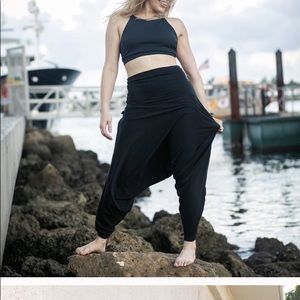 Organic bamboo harem pants